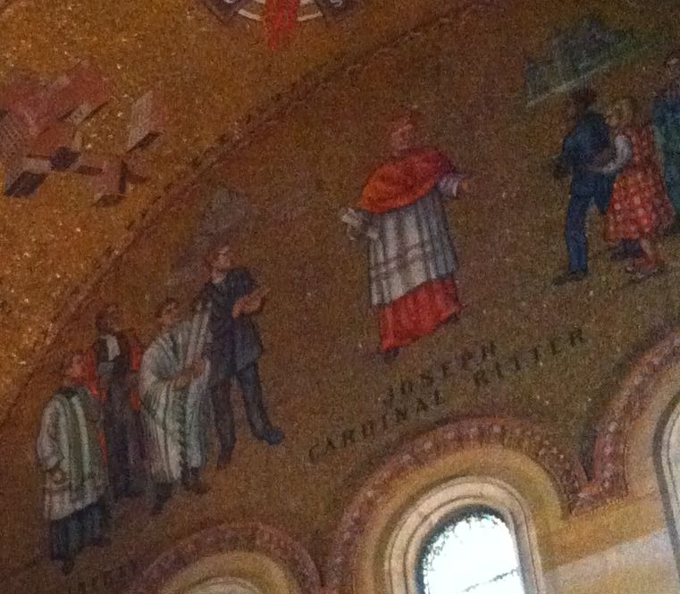 Mosaic depicting Cardinal Joseph E. Ritter, Cathedral Basilica of St. Louis